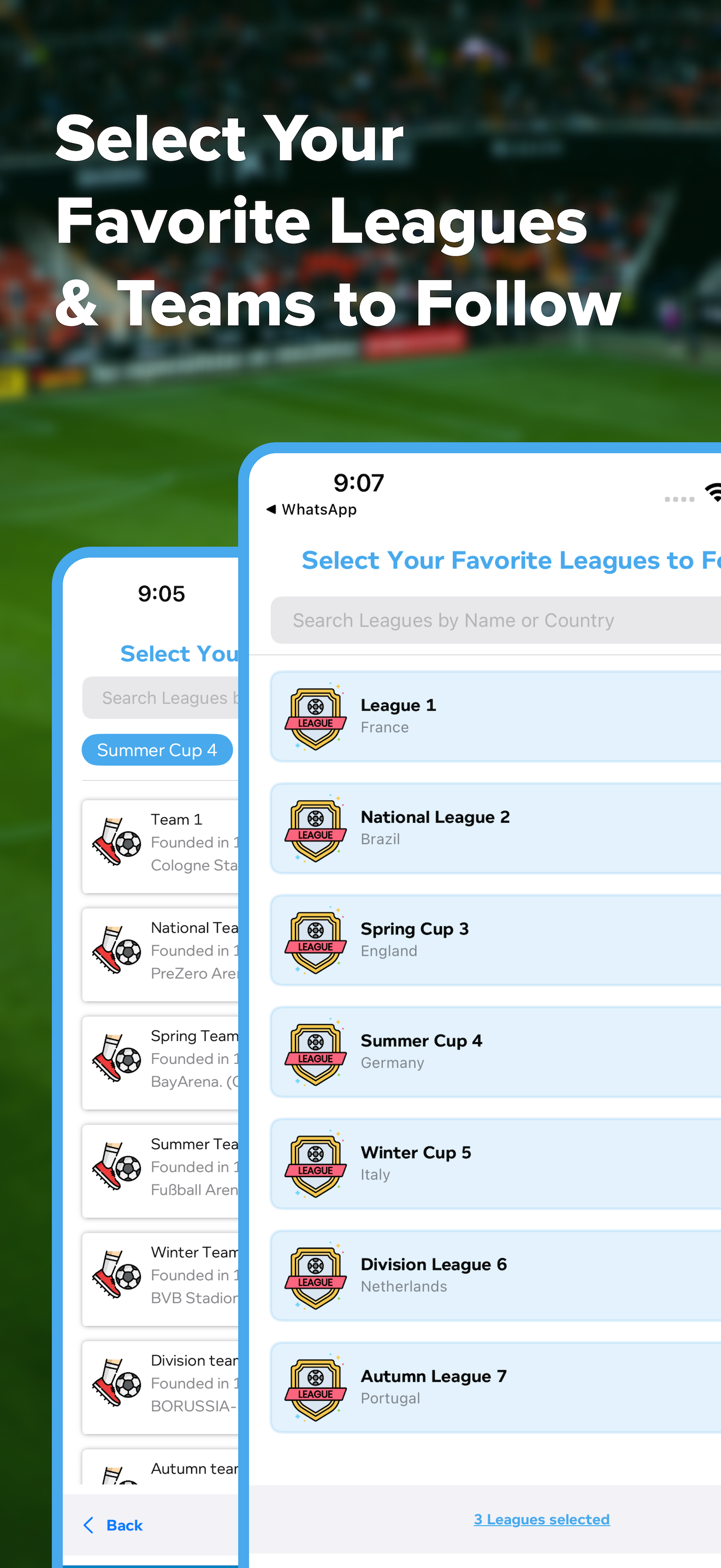Goal Radar App Screenshot